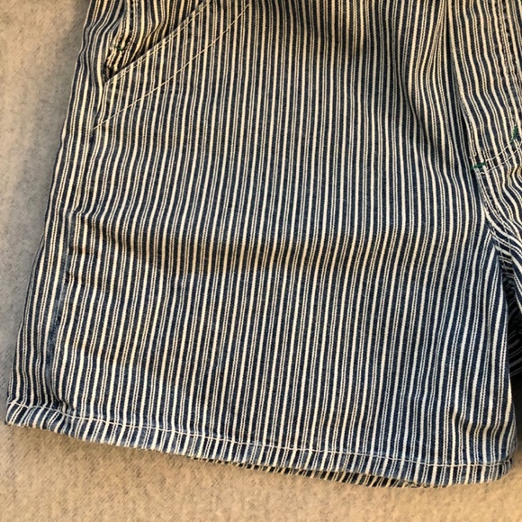 NWOT - Navy & White Stripe Denim Short-Alls - Picture 7 of 16